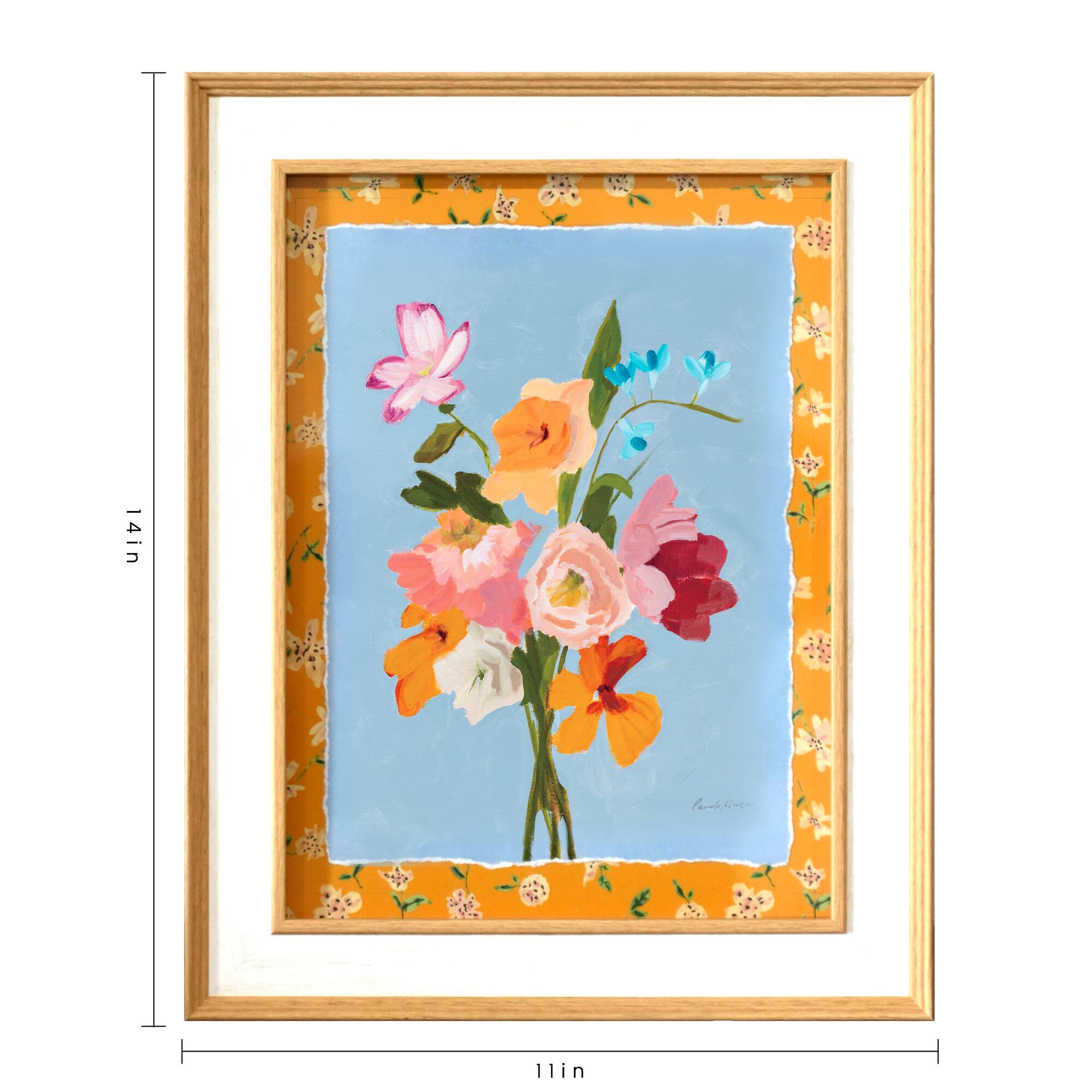 14" Blue, Pink, Orange & Red Still Life Wall Art by Ashland®